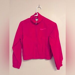 NIKE Kids Hot Pink Windbreaker Jacket- size M